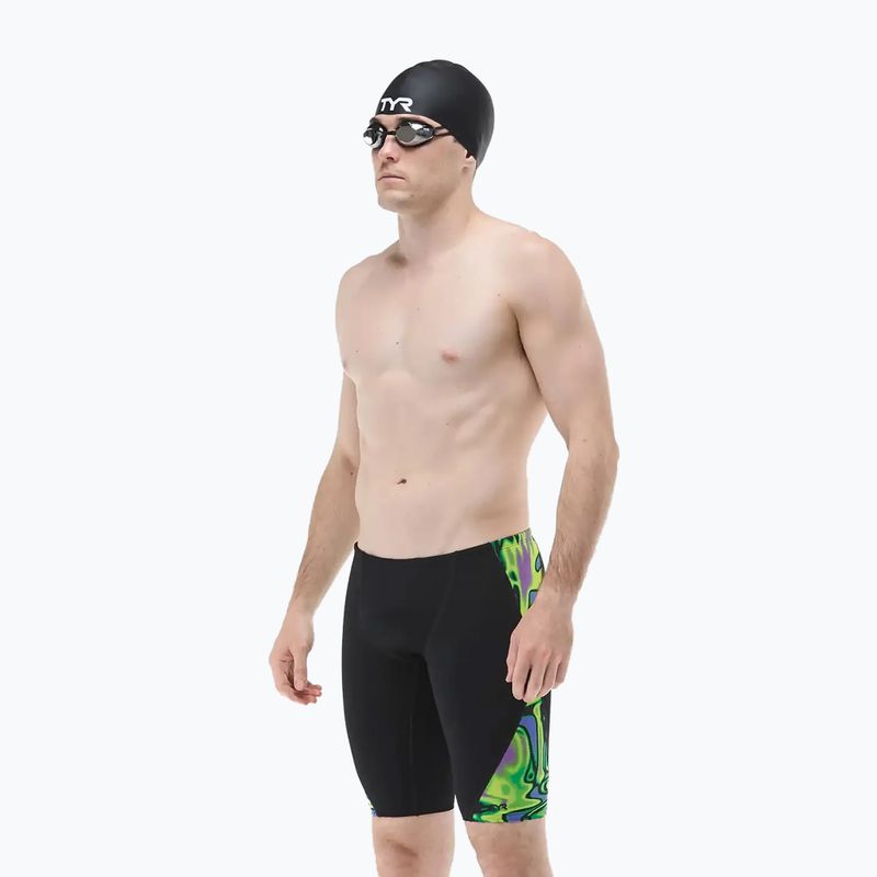 Jammer da uomo per nuoto TYR Splice Flux Jammer lime/multi 6