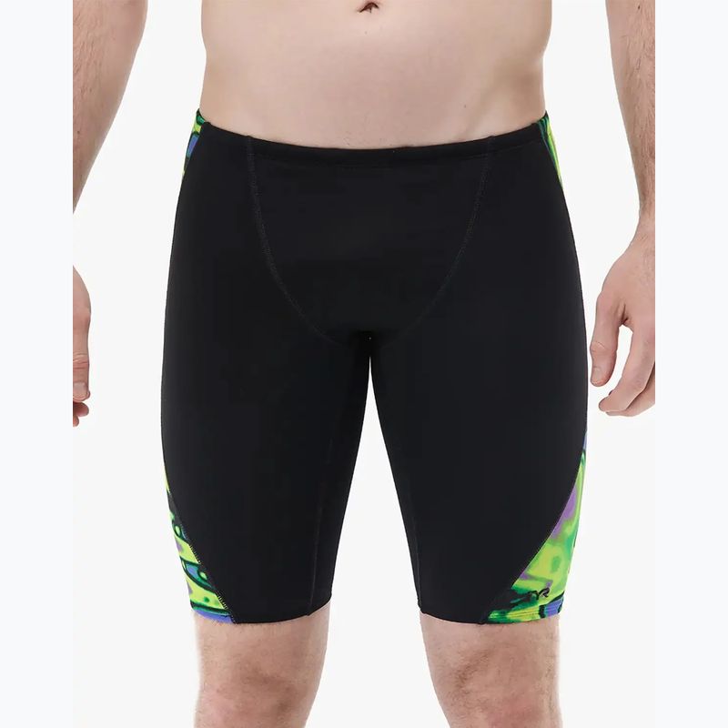 Jammer da uomo per nuoto TYR Splice Flux Jammer lime/multi 7