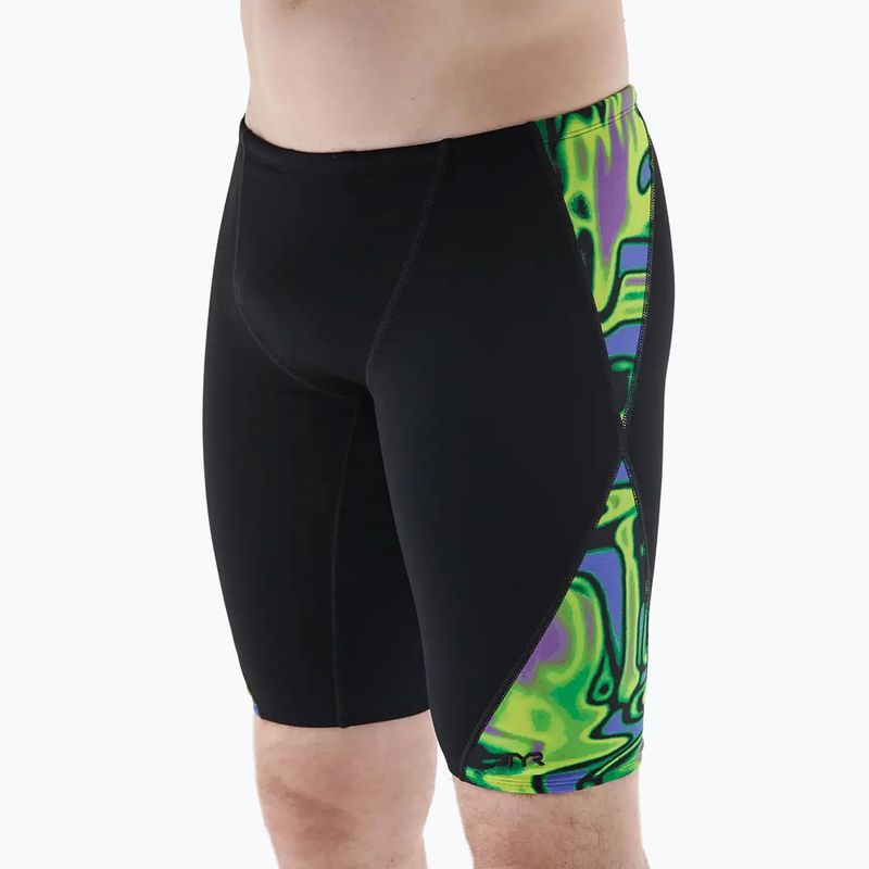 Jammer da uomo per nuoto TYR Splice Flux Jammer lime/multi 9