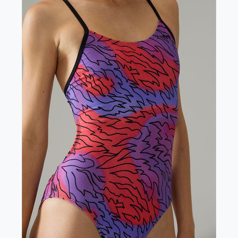 Costume da bagno intero donna Tyr Cutoutfit Hodori orange/purple 5