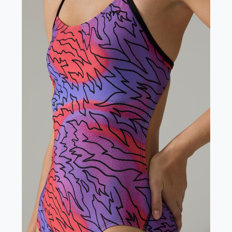 Costume da bagno intero donna Tyr Cutoutfit Hodori orange/purple 6