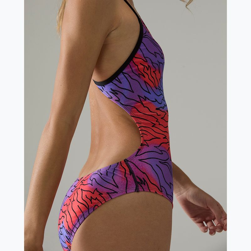 Costume da bagno intero donna Tyr Cutoutfit Hodori orange/purple 8