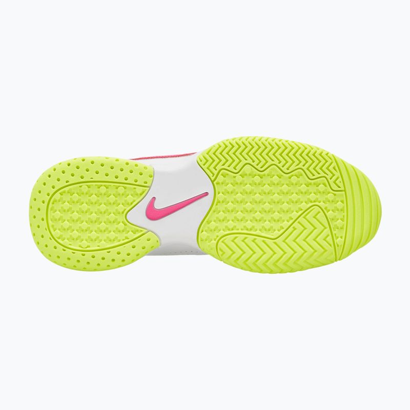 Scarpe da tennis junior Nike Court Lite 2 Jr white/hot lime/grey fog/laser fuchsia 3