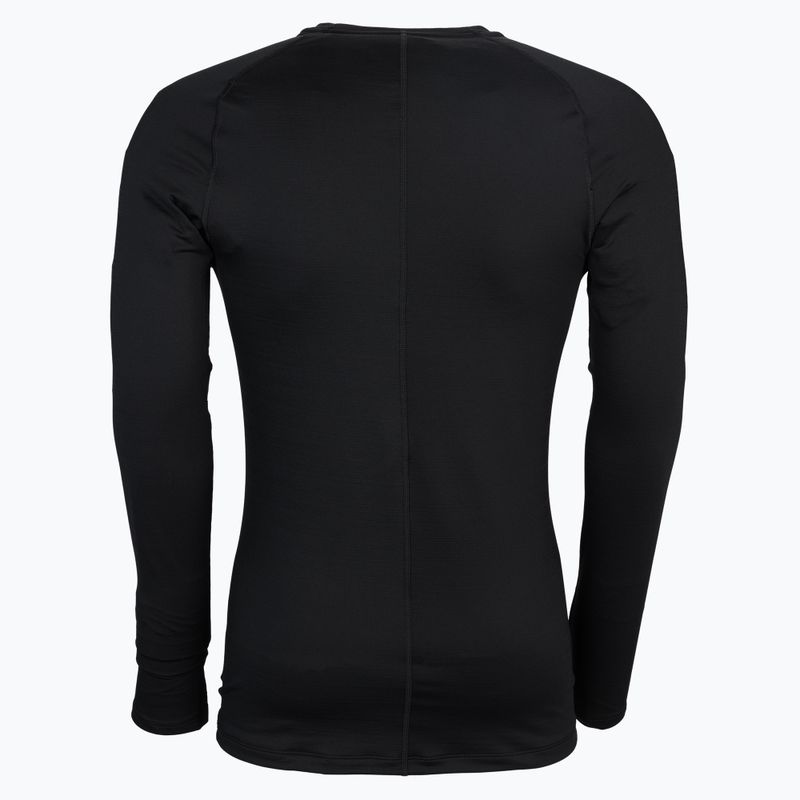 Maglia a maniche lunghe da allenamento Nike Pro Warm bianco/nero da uomo 2