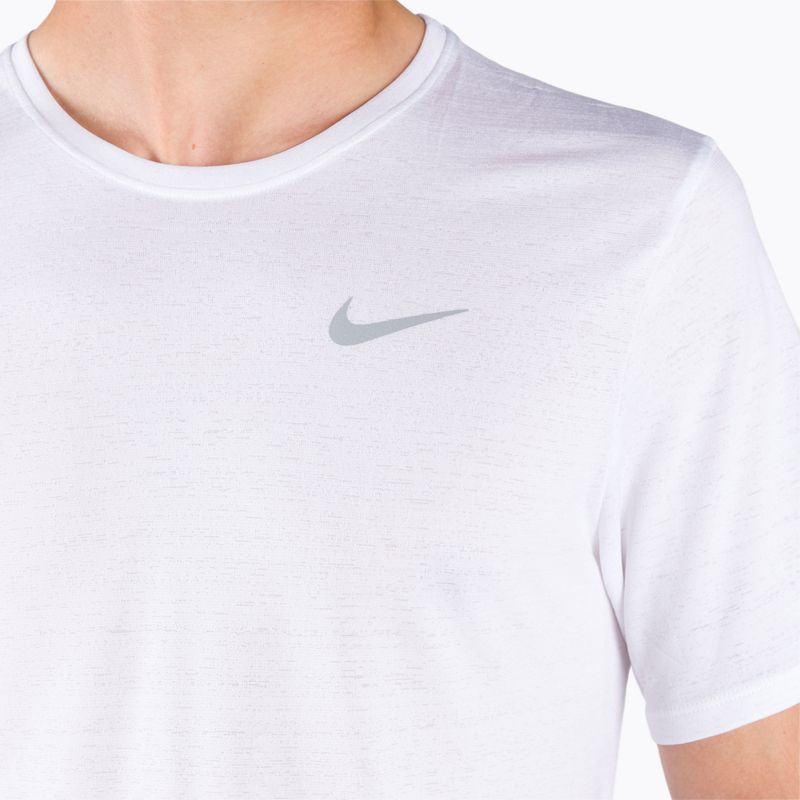 Maglietta da allenamento da uomo Nike Dri-Fit Miler bianco/riflettente silv. 4