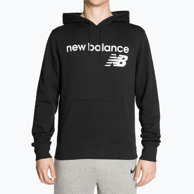 Felpa New Balance Classic Core nera da uomo