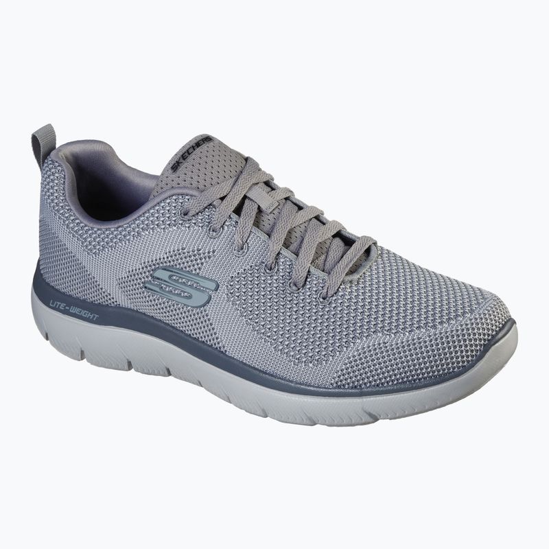 SKECHERS Summits Brisbane scarpe da uomo grigio chiaro 8