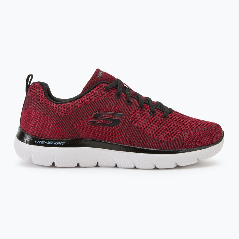 SKECHERS Summits Brisbane scarpe da uomo rosso/nero 2