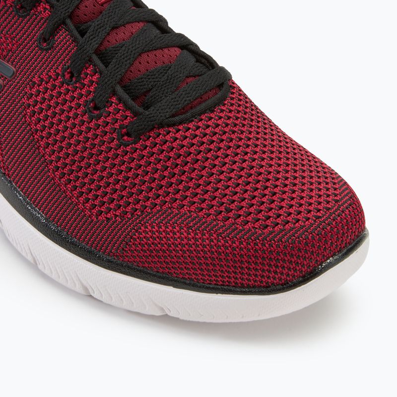 SKECHERS Summits Brisbane scarpe da uomo rosso/nero 7