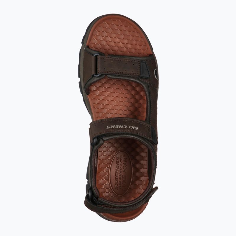 SKECHERS Tresmen Hirano sandali da uomo in cioccolato 11