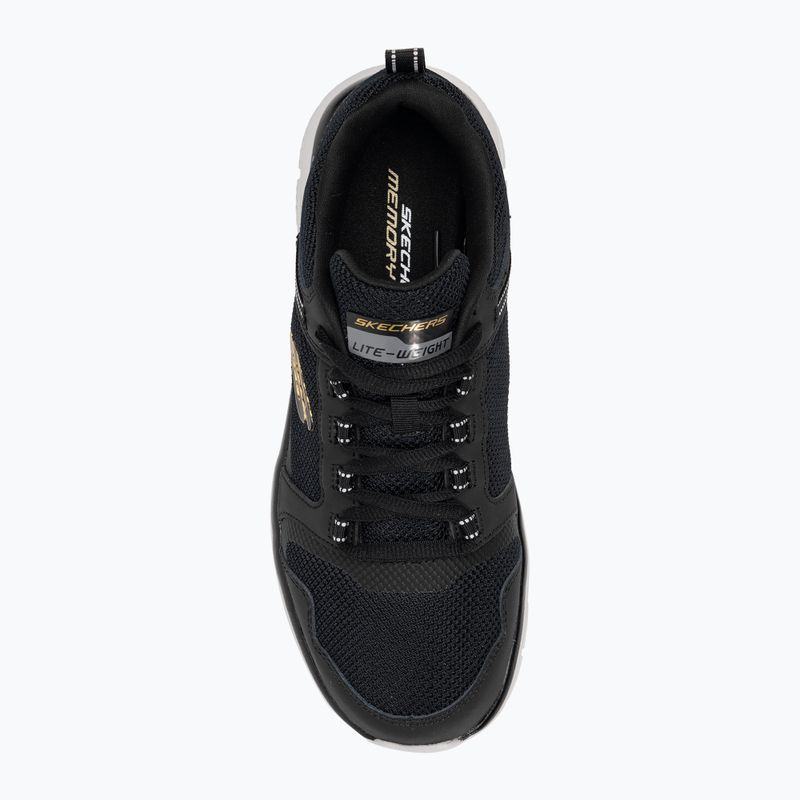 SKECHERS Track Knockhill scarpe da uomo nero/oro 5