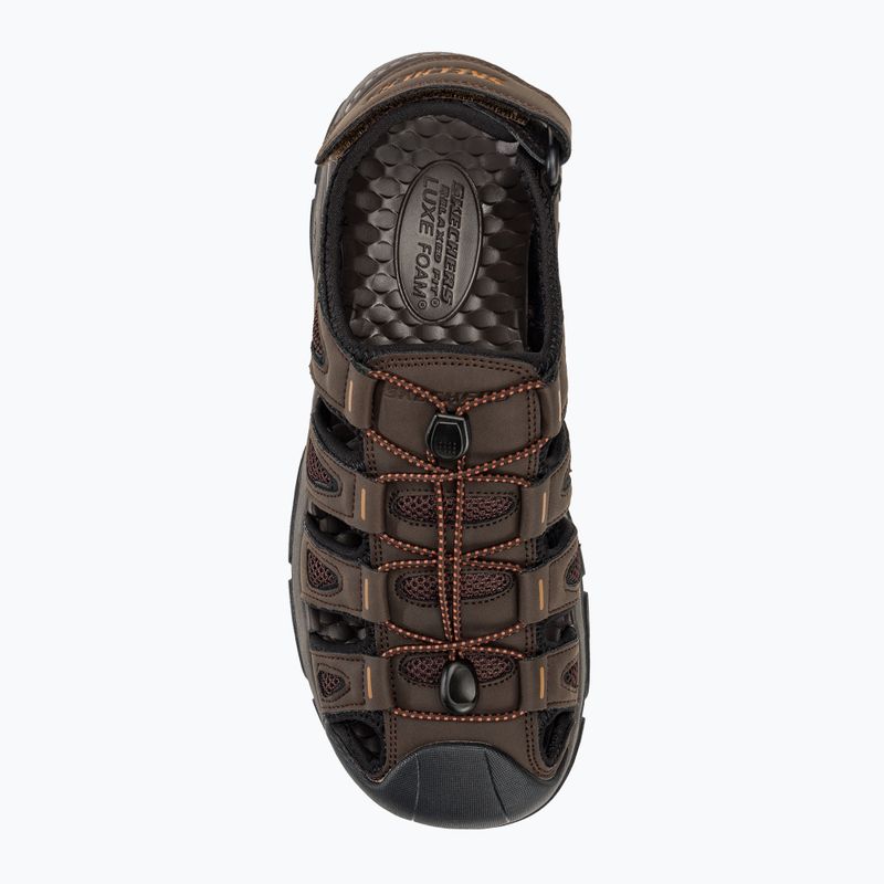 SKECHERS Tresmen Outseen sandali da uomo cioccolato 5