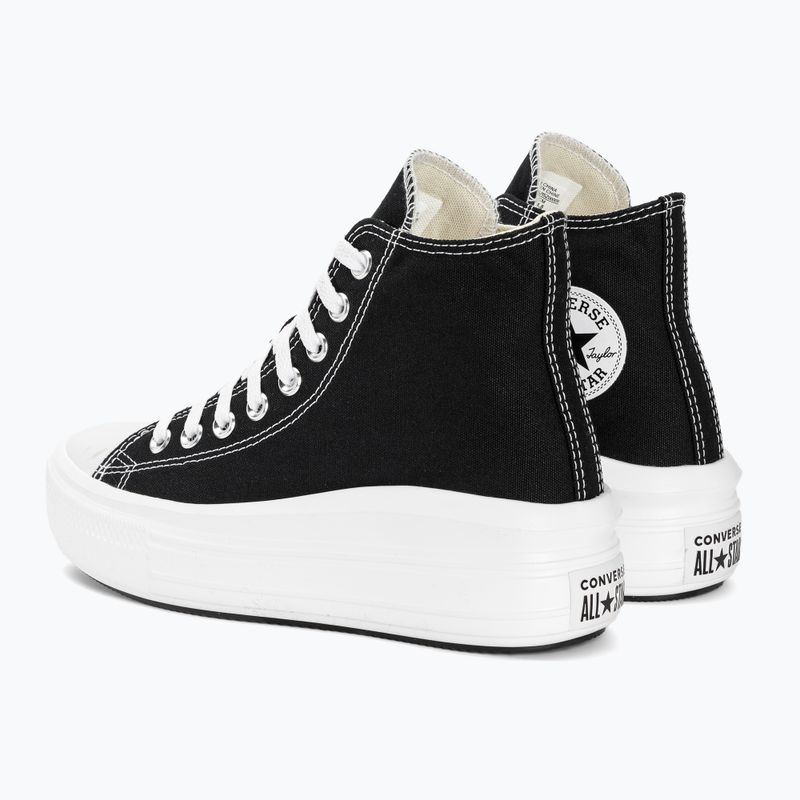 Scarpe da ginnastica Converse donna Chuck Taylor All Star Move Platform Hi nero/avorio naturale/bianco 3