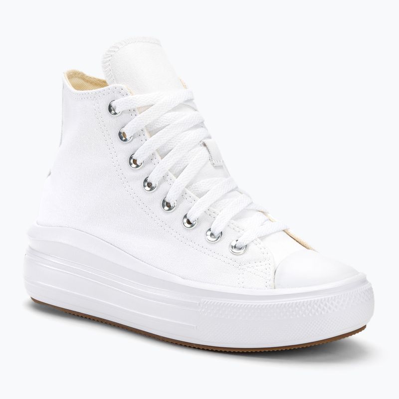 Scarpe da ginnastica Converse da donna Chuck Taylor All Star Move Platform Hi bianco/avorio naturale/nero