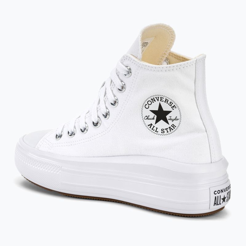 Scarpe da ginnastica Converse da donna Chuck Taylor All Star Move Platform Hi bianco/avorio naturale/nero 4