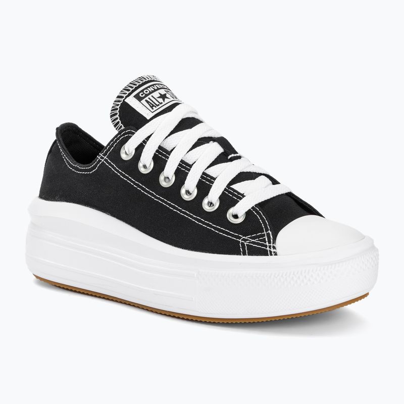 Scarpe da ginnastica da donna Converse Chuck Taylor All Star Move Canvas Platform Ox nero/bianco/bianco