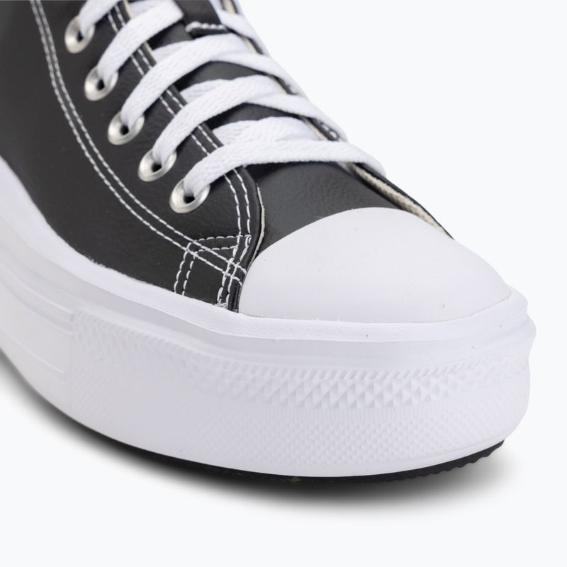 Sneakers da donna Converse Chuck Taylor All Star Move Platform Leather black 7