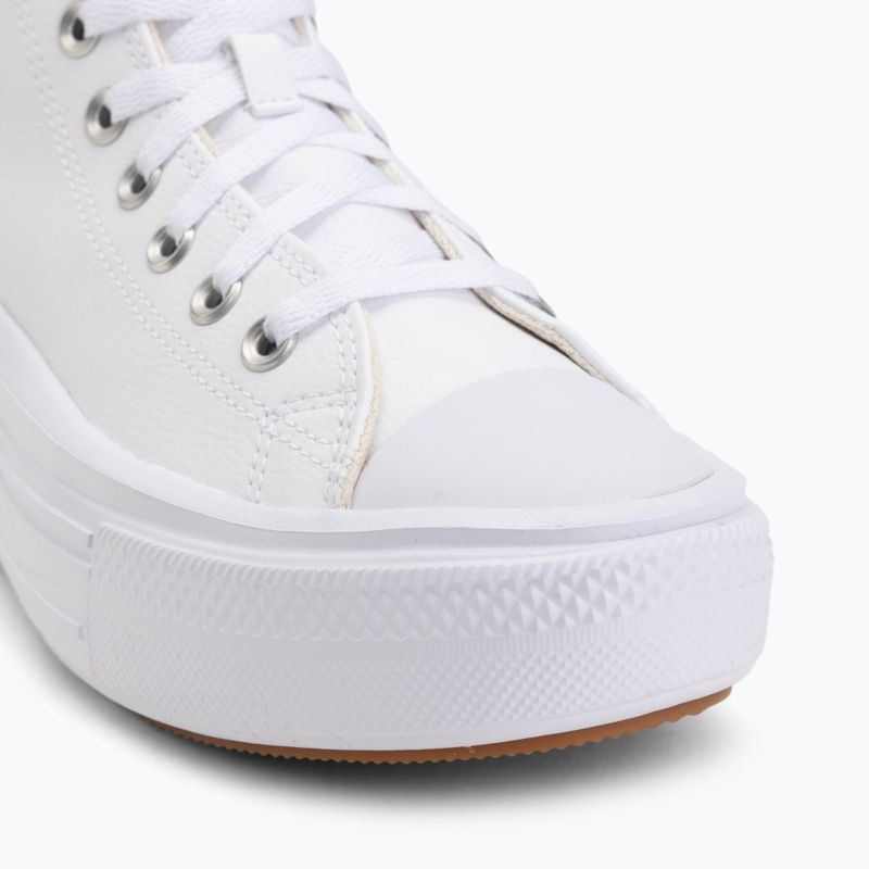Sneakers da donna Converse Chuck Taylor All Star Move Platform Leather white 7