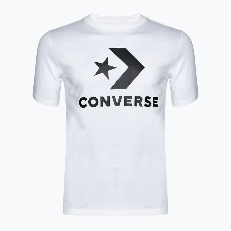 Converse Go-To Star Chevron Logo Standard-Fit T shirt 10025458-A303 bianco