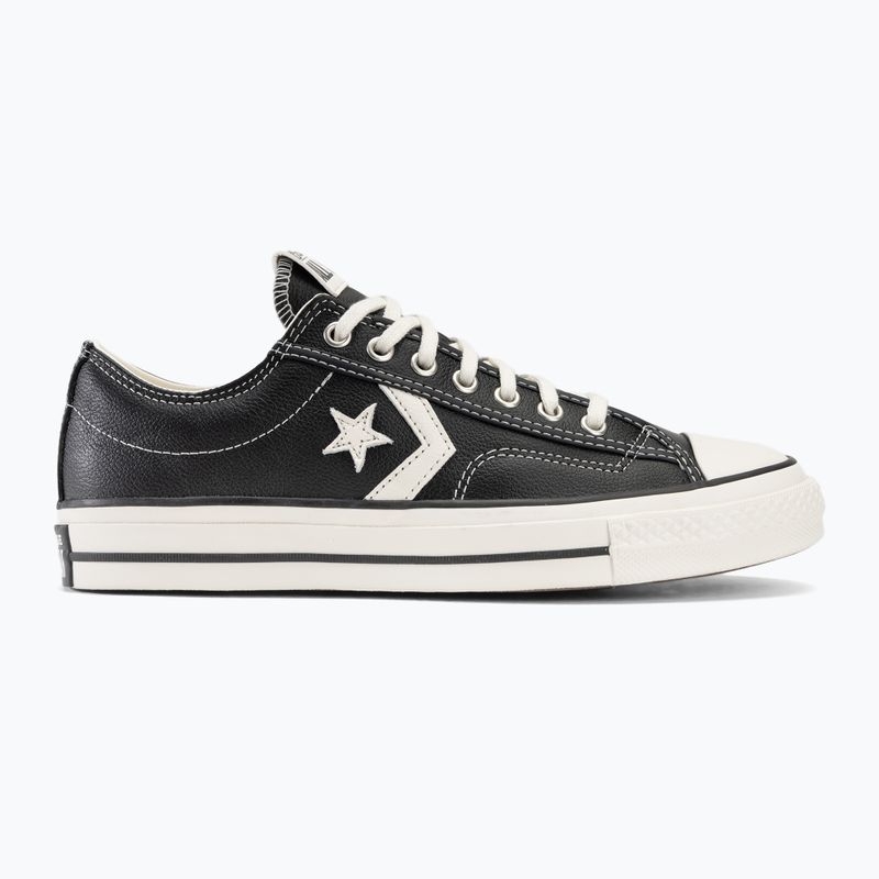 Converse Star Player 76 Fall Scarpe da ginnastica in pelle A06204C nero/bianco vintage/argento 2