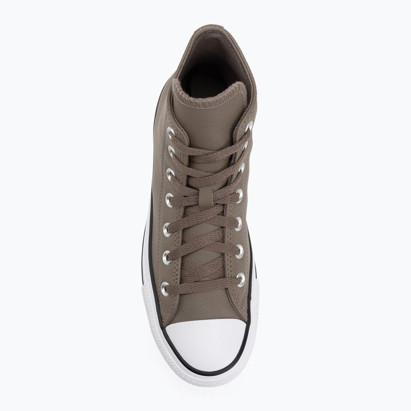 Sneakers Converse Chuck Taylor All Star Faux Leather Hi classic taupe/dark matter 5