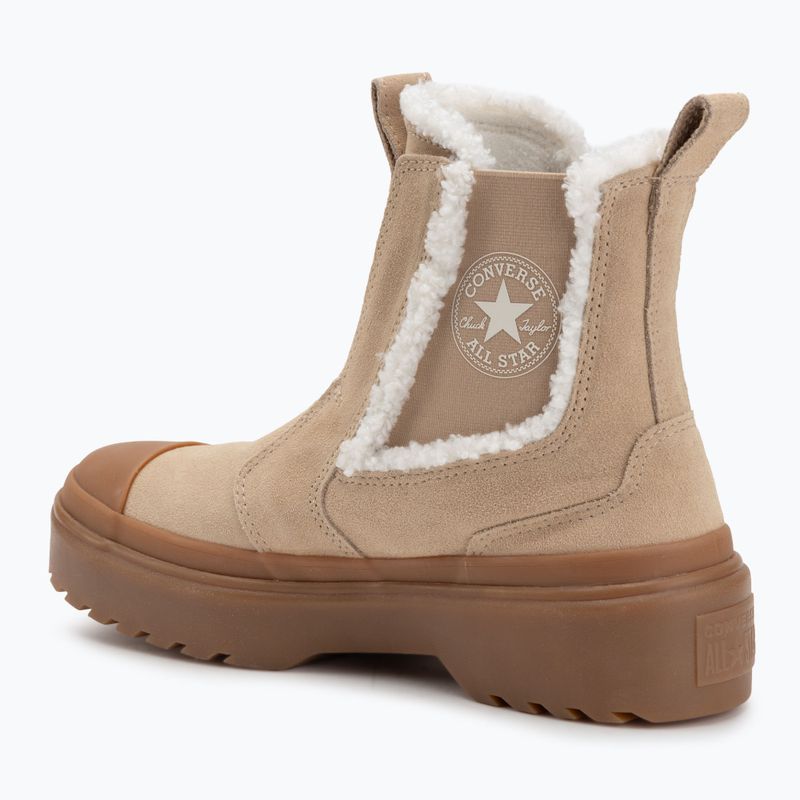 Scarpe da donna Converse Chuck Taylor All Star Chelsea Lugged Suede warm quarry/egret/gum 3