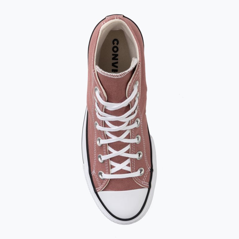 Sneakers da donna Converse Chuck Taylor All Star Lift Hi light saddle/natural ivory 5