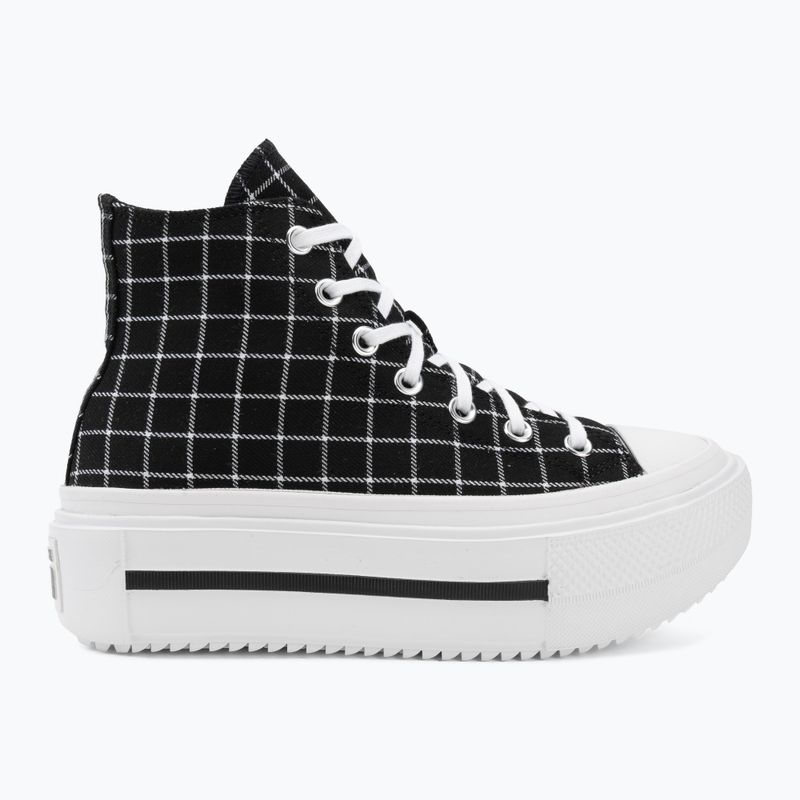 Sneakers da donna Converse Chuck Taylor All Star Lift Double Stack Hi black/white 2