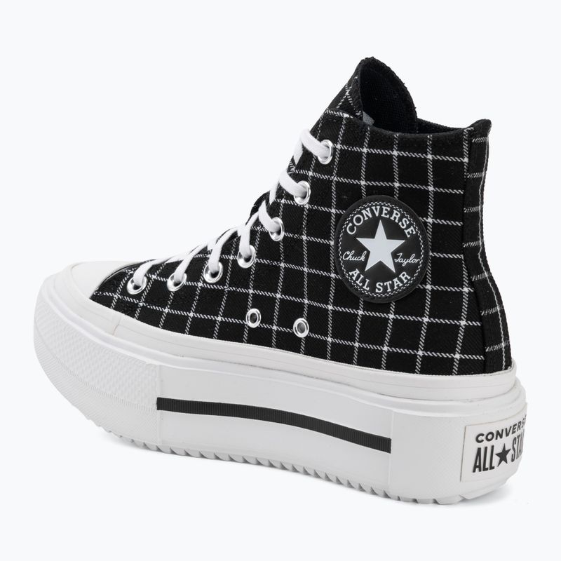Sneakers da donna Converse Chuck Taylor All Star Lift Double Stack Hi black/white 3