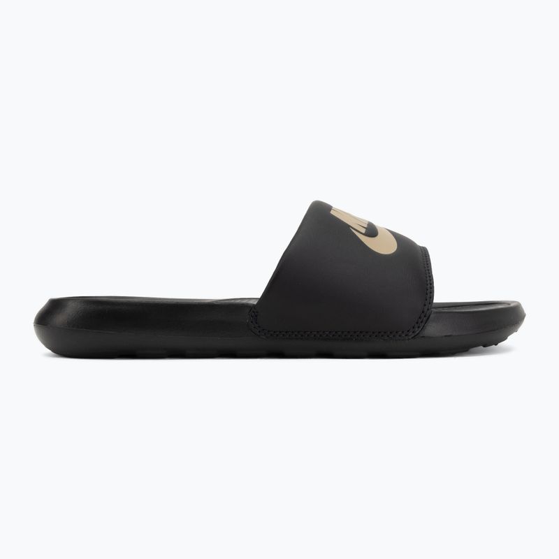 Ciabatte da uomo Nike Victori One Slide black/metallic gold 2