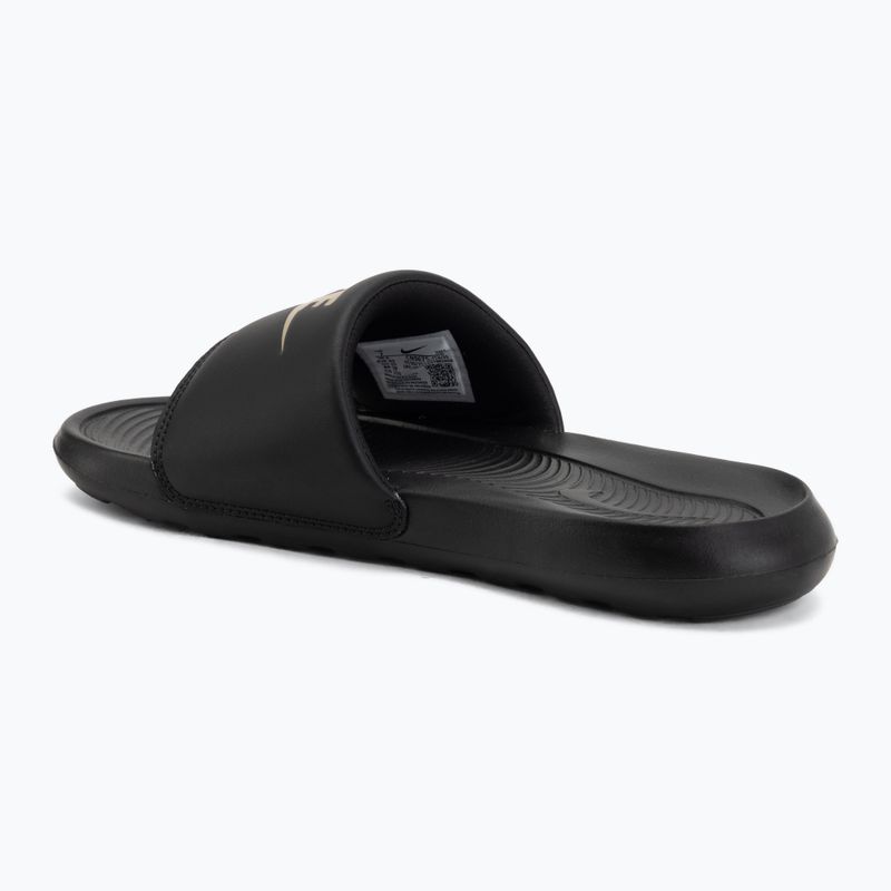 Ciabatte da uomo Nike Victori One Slide black/metallic gold 3