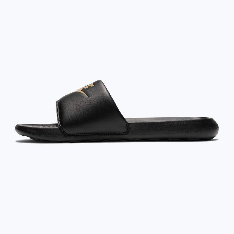 Ciabatte da uomo Nike Victori One Slide black/metallic gold 2