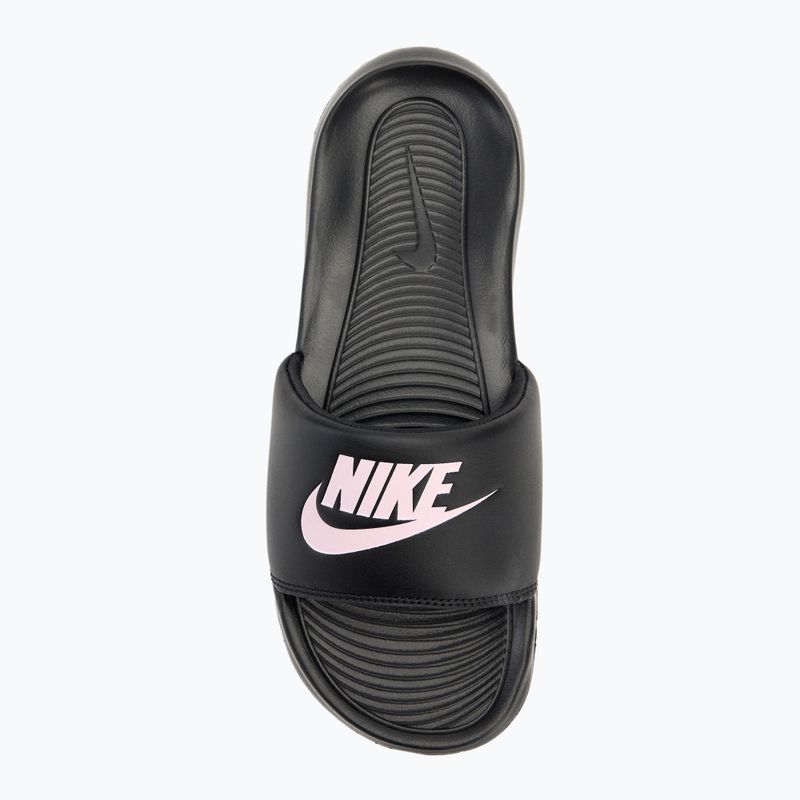 Nike Victori One Slide nero/nero/viola infradito da donna 5