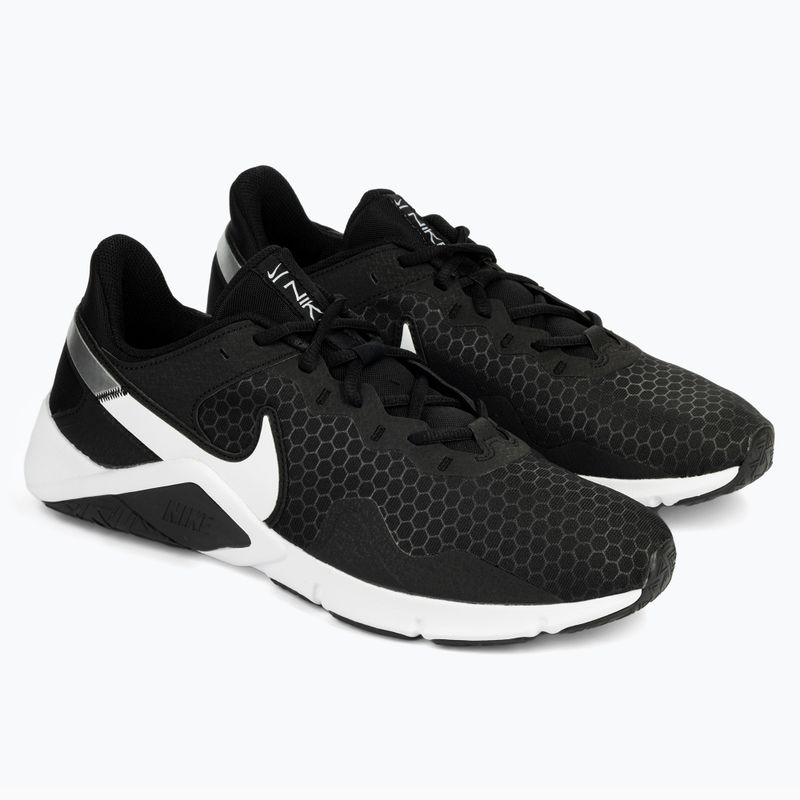Scarpe da ginnastica uomo Nike Legend Essential 2 nero/bianco argento metallico 5