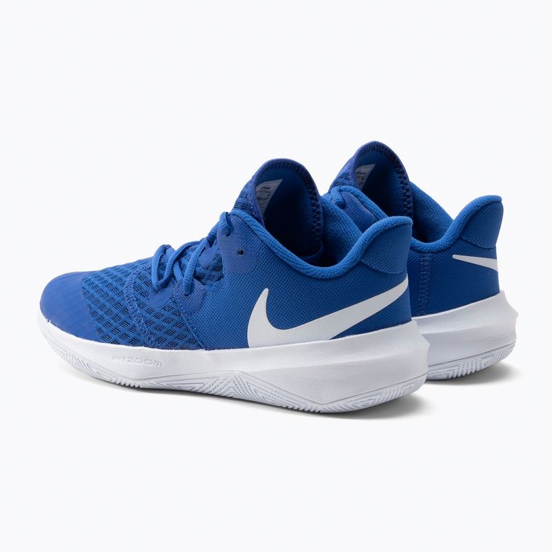 Scarpe da pallavolo Nike Zoom Hyperspeed Court royal/bianco 3