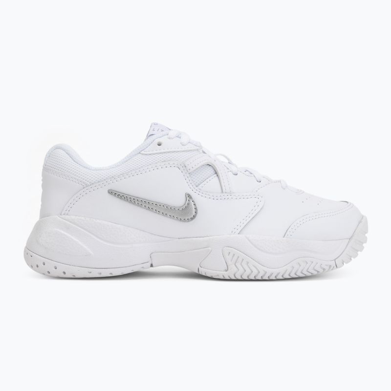 Scarpe da tennis junior Nike Court Lite 2 Jr white/metallic silver 2