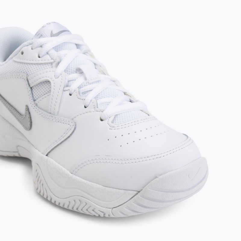 Scarpe da tennis junior Nike Court Lite 2 Jr white/metallic silver 7