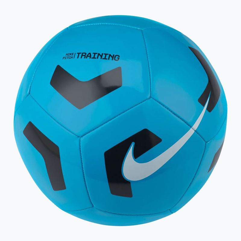 Nike pitch formazione calcio luce blu fury / nero / bianco dimensioni 4 4