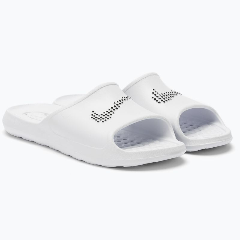 Infradito da uomo Nike Victori One Shower Slide bianco/nero 5