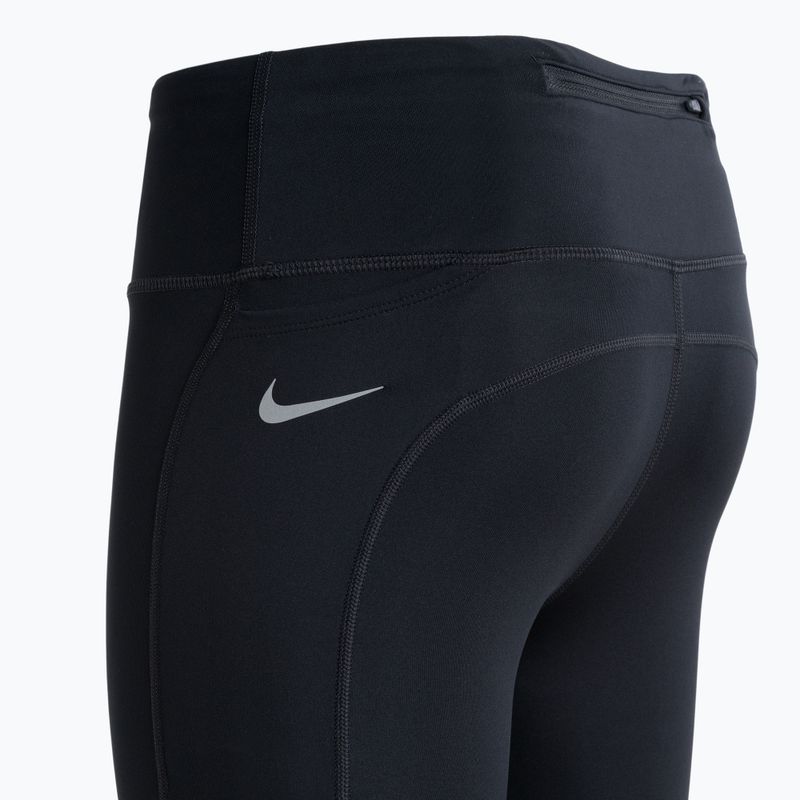 Leggings da corsa da donna Nike Fast Mid-Rise Crop nero 3