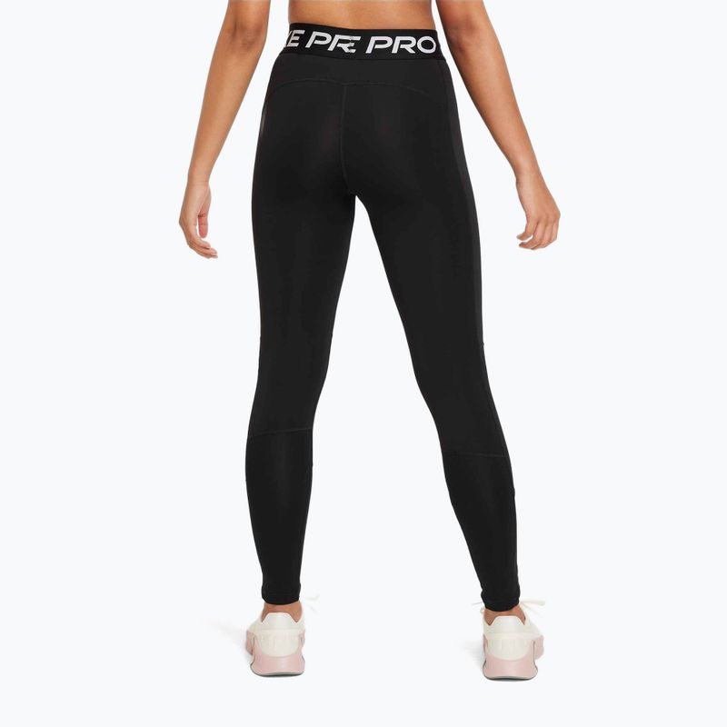 Leggings per bambini Nike Pro Dri-FIT black/white 3