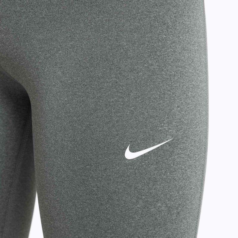 Leggings per bambini Nike Pro Dri-FIT carbon heather/white 5