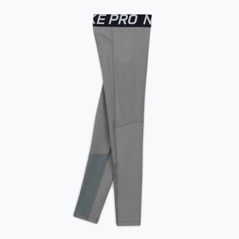 Leggings per bambini Nike Pro Dri-FIT carbon heather/white 8