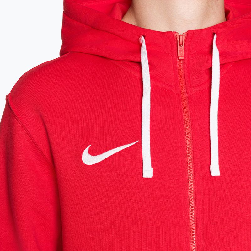 Felpa da uomo con cappuccio Nike Park 20 Full Zip university red/white/white 3