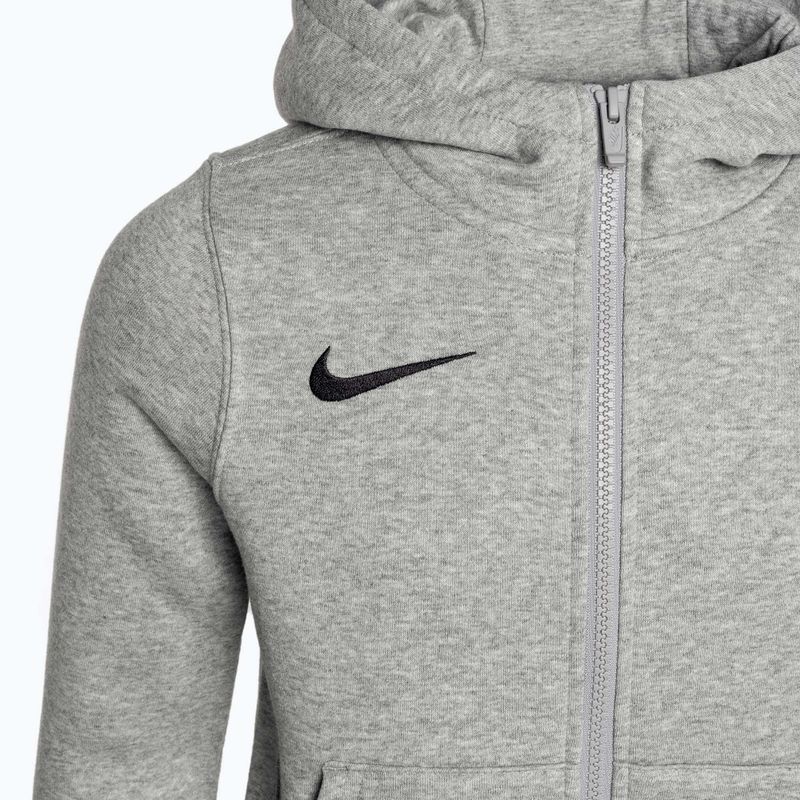 Felpa con cappuccio Nike Park 20 Full Zip da bambino, grigio scuro, erica/nero 3