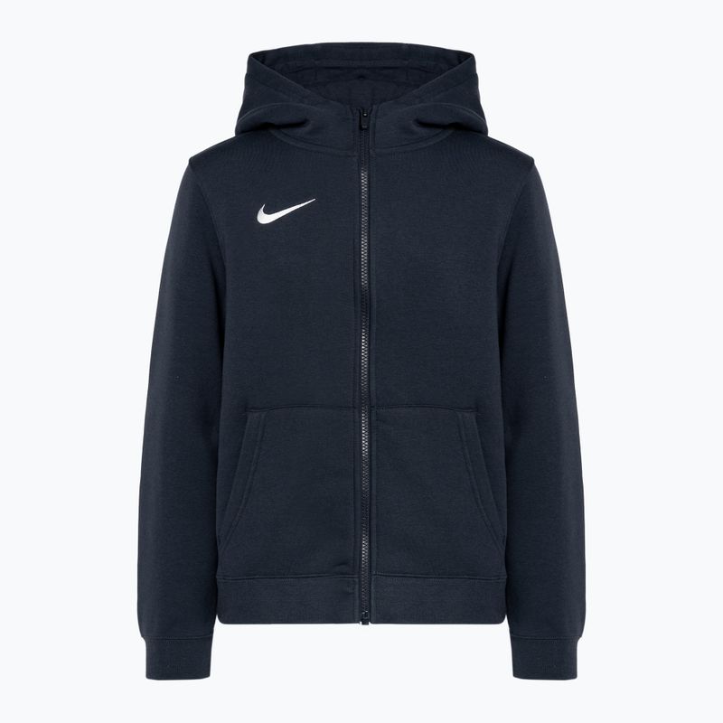 Felpa con cappuccio Nike Park 20 Full Zip da bambino, ossidiana/bianco