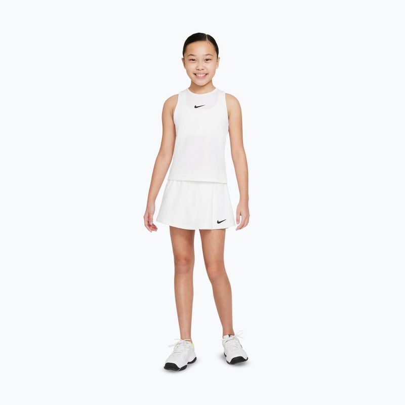 Gonna da tennis per bambina Nike Court Dri-Fit Victory white/black 2
