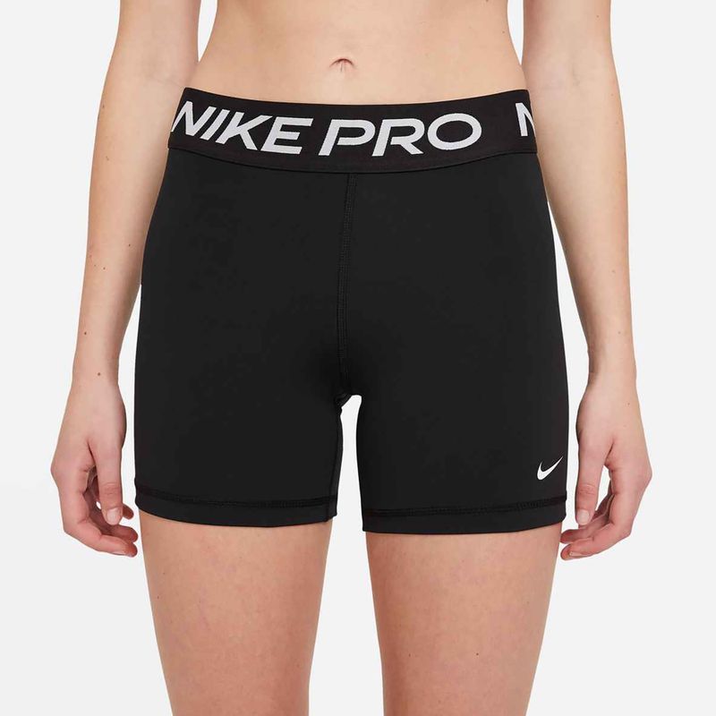 Pantaloncini da allenamento da donna Nike Pro 365 5" nero/bianco 3
