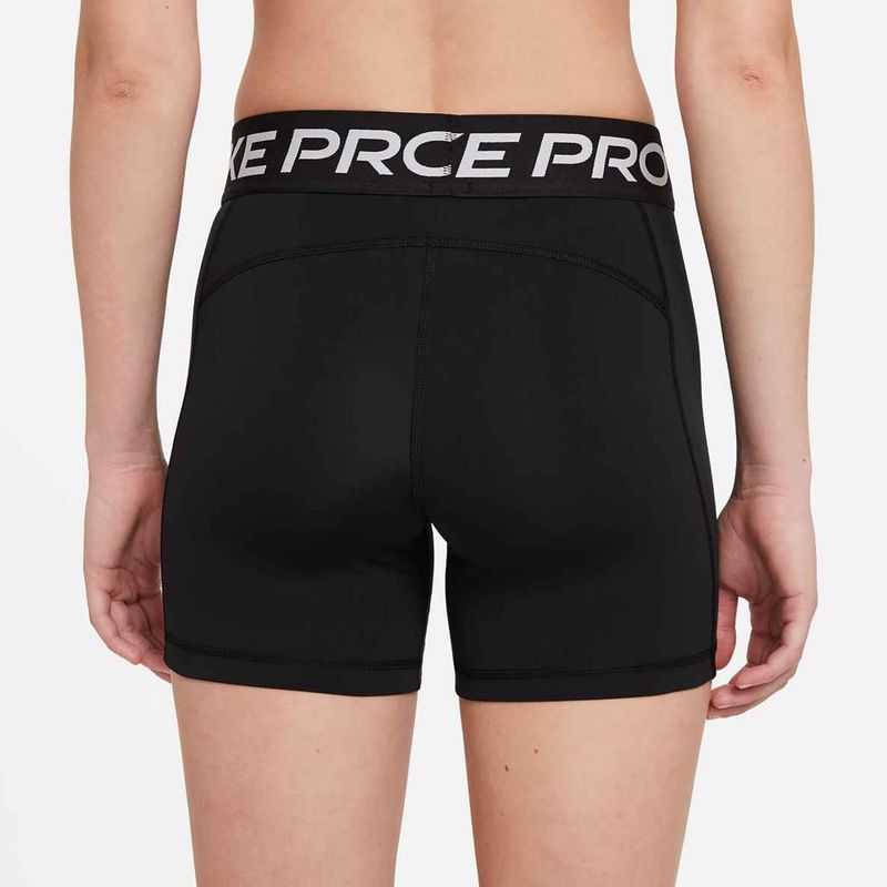 Pantaloncini da allenamento da donna Nike Pro 365 5" nero/bianco 4