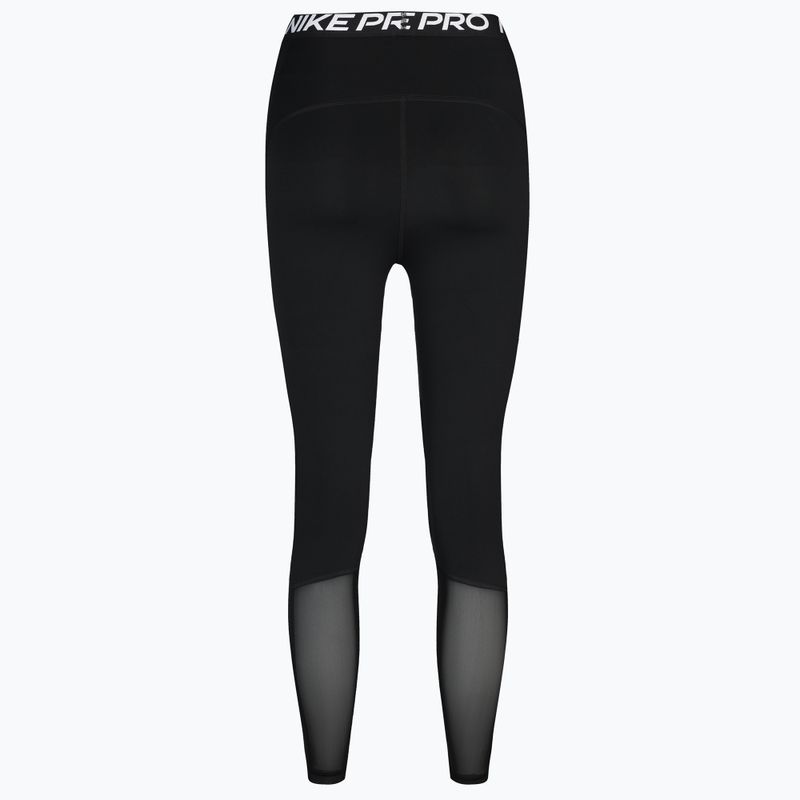 Leggings donna Nike Pro 365 7/8 Hi Rise nero/bianco 2